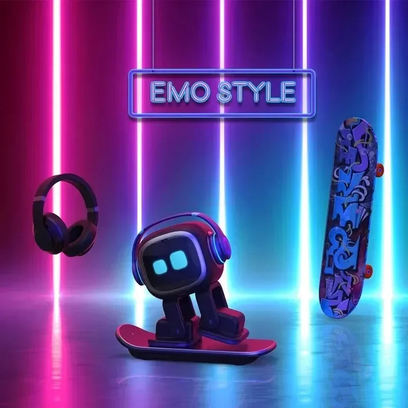 Emo Robot Pet Emopet Intelligent Companion Ai Emotional Communication Future Voice Robot for Home Desktop Toys Kids Xmas Gift